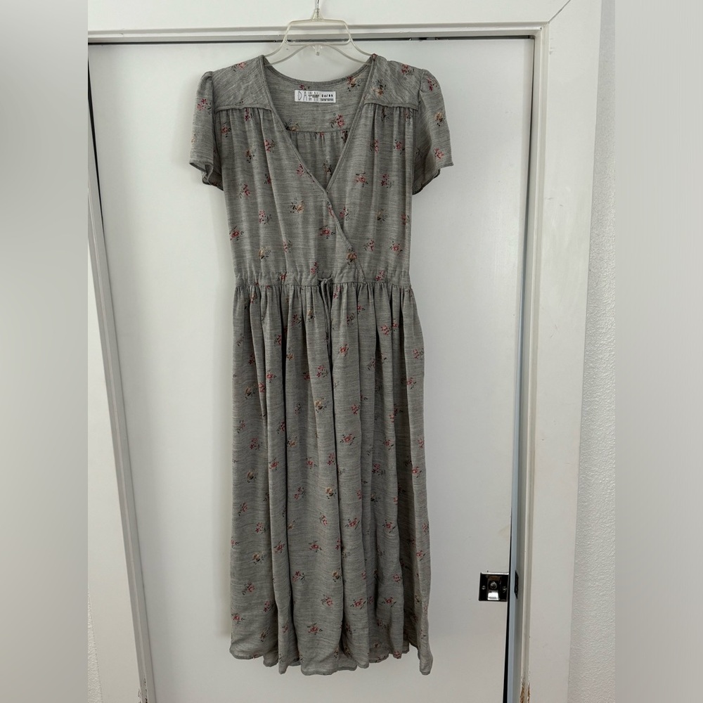 Christy Dawn Gray Floral Dress